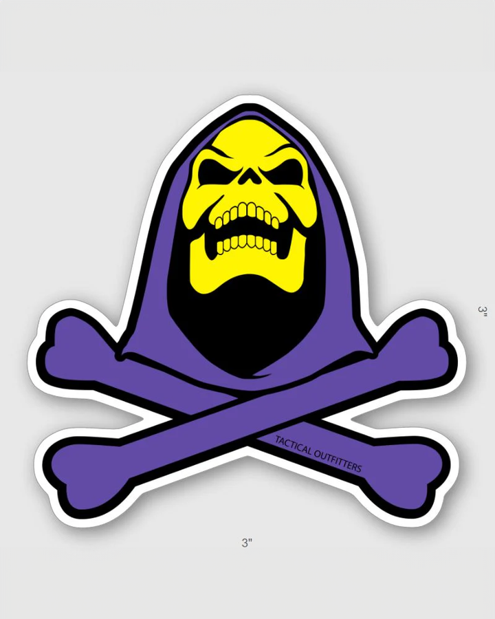 Crossbones Sticker Tactical Outfitters Skeletor Crossbones Sticker – Onibai