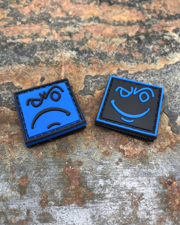 "Two Face" Ranger Eye Patch Set - Black/Blue