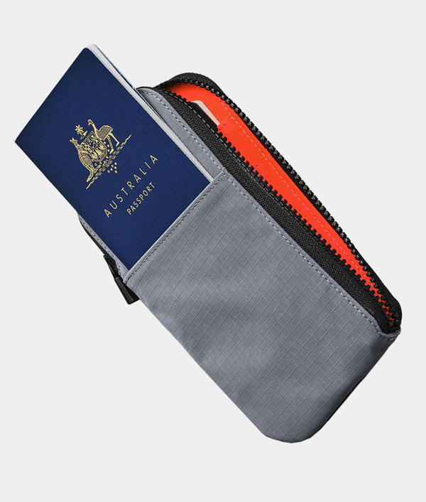 Zip Travel Wallet Grey
