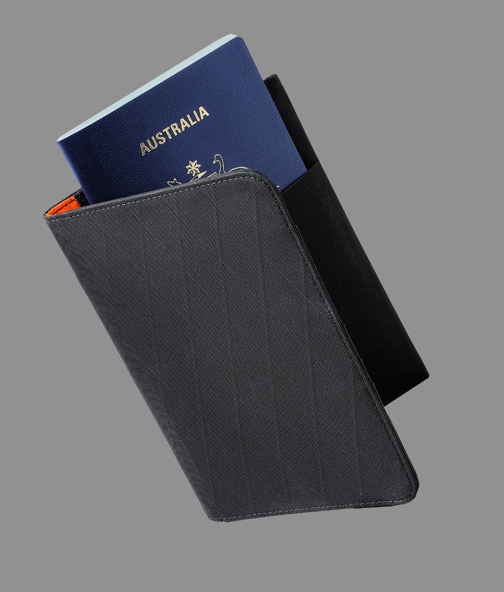 ALPAKA ARK Bifold Passport Wallet Black VX21 – Onibai