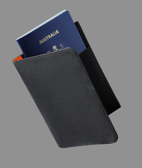 ARK Bifold Passport Wallet Black VX21