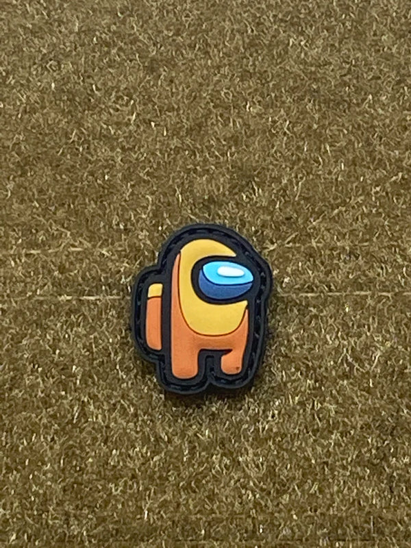 Little Spaceman PVC Cat Eye Morale Patch Brown